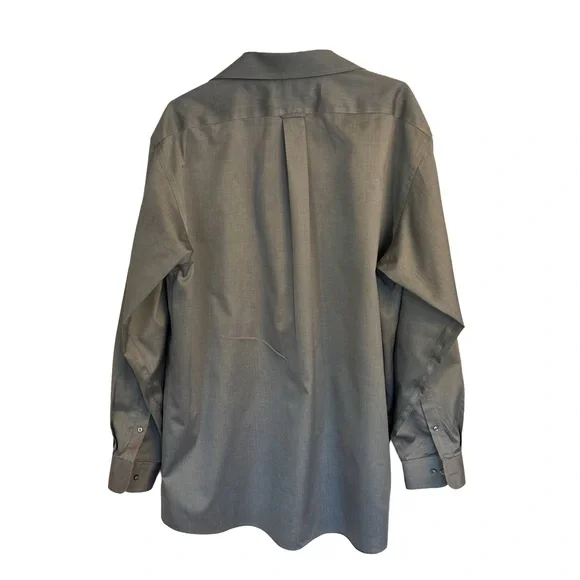 Roundtree & Yorke Men's Dark Gray Long Sleeve Shirt - Picture 3 of 9